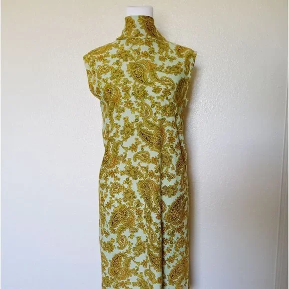 Mockneck paisley print dress - Picture 2 of 6